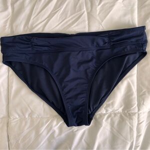 Athleta Navy Blue Women's Swim Bottom Bikini size Medium Pool Beach Vacation